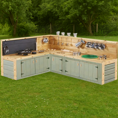 Country Outdoor Corner Kitchen