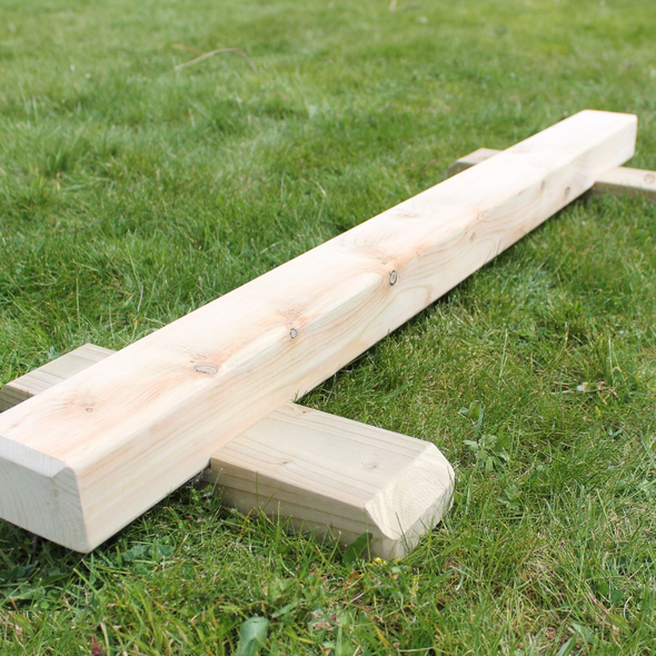 Pack of 3 Wooden Outdoor Balance Beams