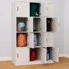 SEND 12 Bay Vertical  Bag Store + Locking Doors