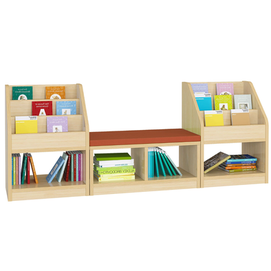 Woodland Double Book Display Unit + Reading Bench