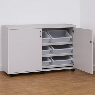 SEND Sloping Tray Unit + Lockable Doors