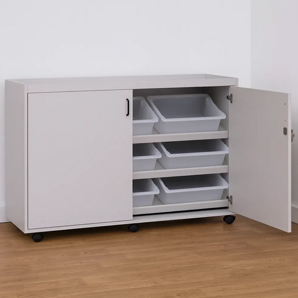 SEND Sloping Tray Unit + Lockable Doors