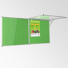 Corridor Tamperproof Noticeboards - Resist-a-Flame® Eco-colour®