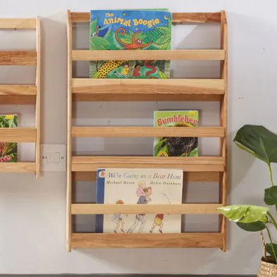 Flat Facing Wall Book Case - Vertical