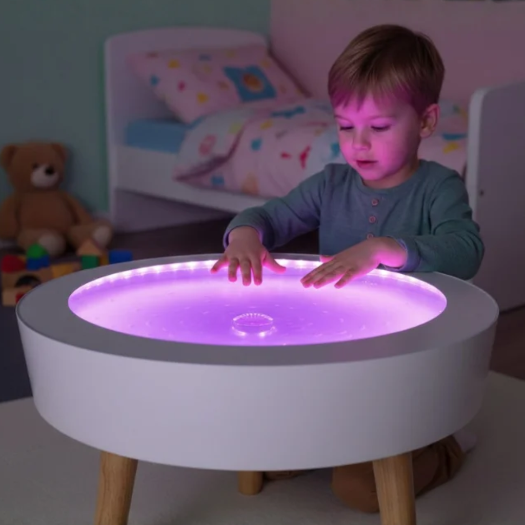 Bubble Led Table Round LED Bubble Table | Sensory | www.ee-supplies.co.uk– Educational ...