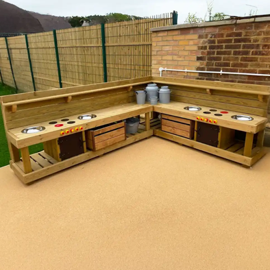 HandMade Large Corner Mud Kitchen