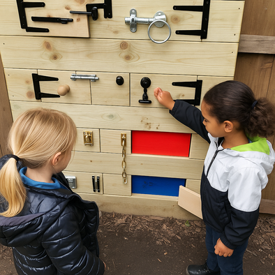 Lock Latch Activity Wall
