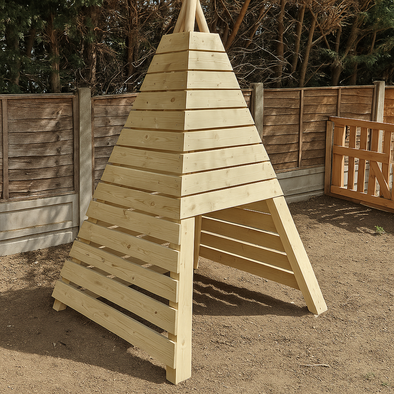 Wooden Teepee Playhouse