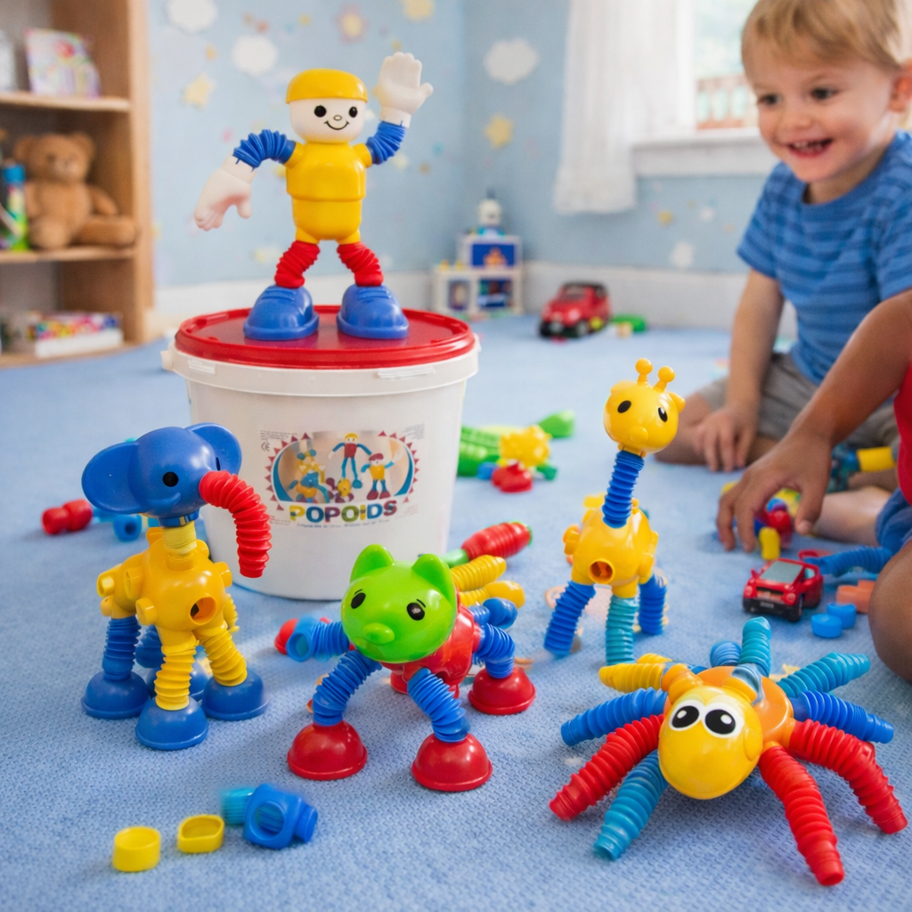 Popoitds Popoids Large Animal Set - 140 pc Tub | Construction | www.ee-supplies ...