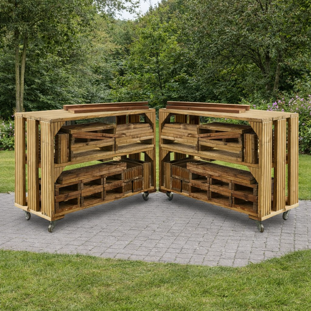 Complete 2 Big Block Trolleys And 50 Blocks Set | Educational Equipment ...
