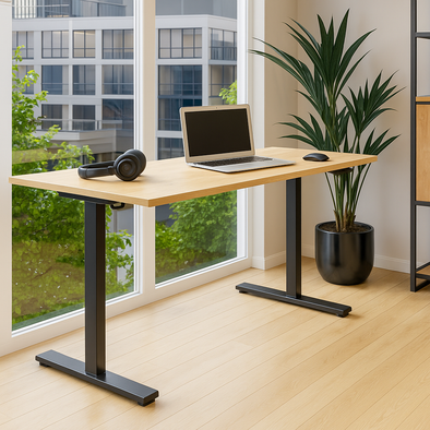 Rectangular Dual Motor Sit Stand Desk