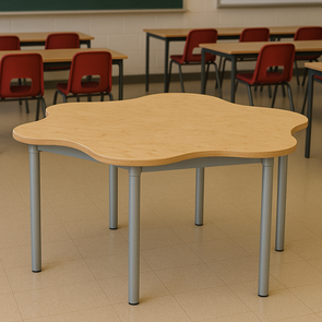 Premium Leaf Petal Classroom Table