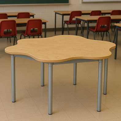 Premium Leaf Petal Classroom Table