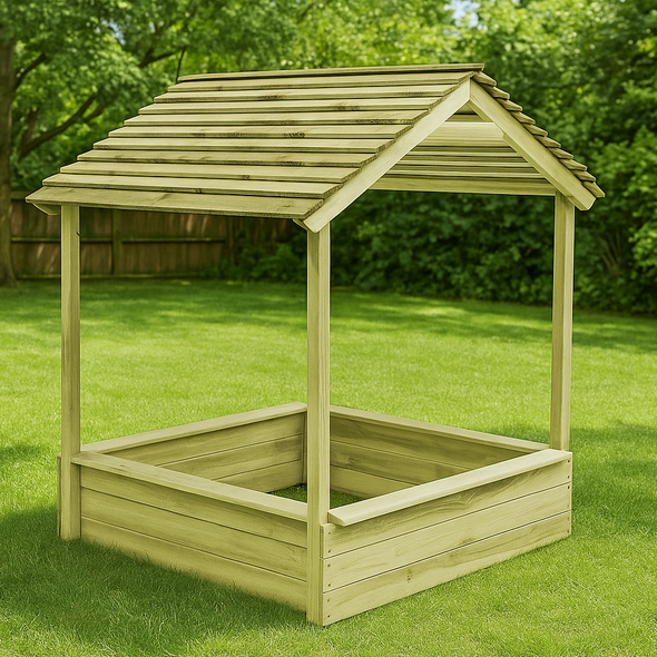 Large Wooden Sandpit Shelter