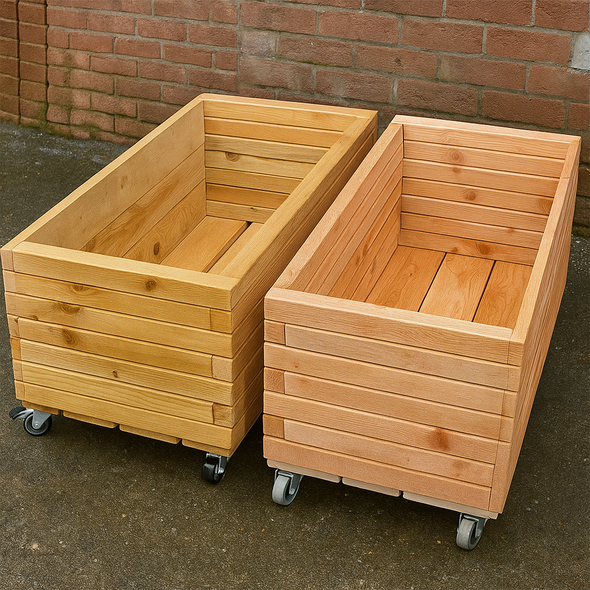 Simple Moveable Long Planters (2pk)