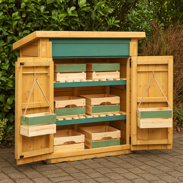 Wooden Shed - Toddler Nursery + Wooden Crates