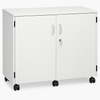 Mobile Stock Cupboard with 2 Adjustable Shelves - H768mm