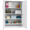 White Premium Cupboard With 1 Fixed & 2 Adjustable Shelves - Static H1518mm