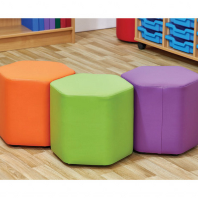 Acorn Primary Mini Hexagon Foam Seat Set of 3