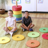 Rainbow™ Circular Cushions x 32 & Donut™ Trolley