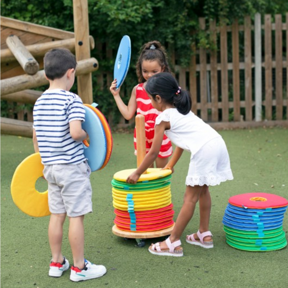 Outdoor Rainbow™ Circular Cushions  32 & Donut™ Trolley