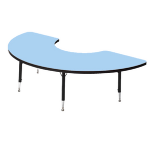 Tuf-Top™ Height Adjustable Arc Table - Sky Blue