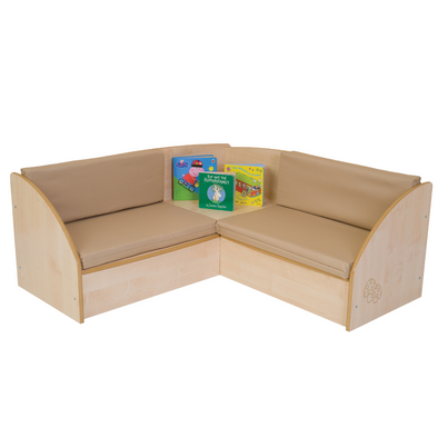 Childrens Reading Corner Sofa - Maple