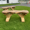 Outdoor Rustic Stage Roleplay Bench