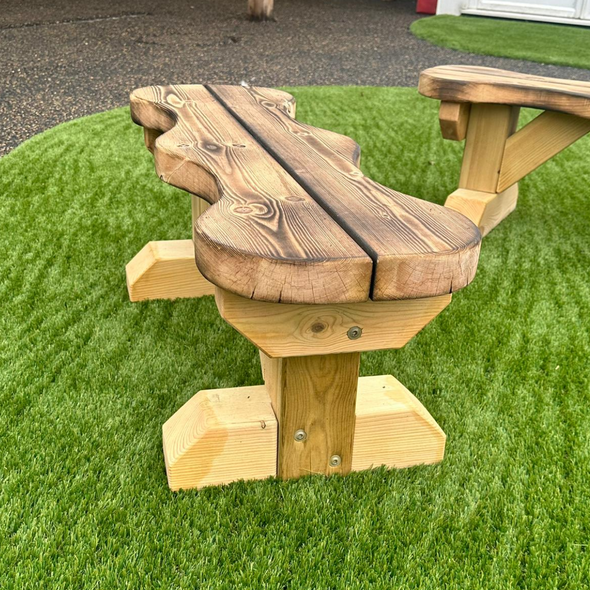 Outdoor Rustic Stage Roleplay Bench