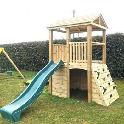 Climbing Frame Playset +  Rope Wall