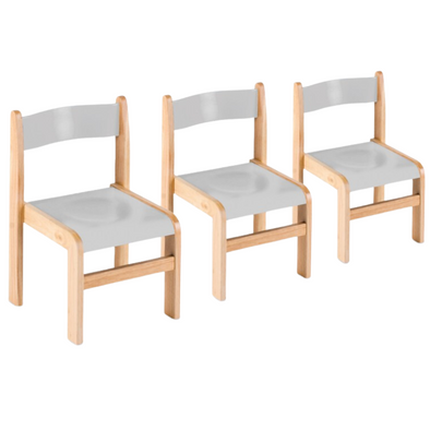 Tuf Class™ Wooden Grey Chairs x 2