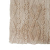 Eden Cable Knit Faux Fur Weighted Blanket
