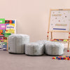 Eden Driftwood Printed Bean Bag Stool Teacher Set 4 Pack