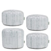 Eden Driftwood Printed Bean Bag Stool Teacher Set 4 Pack