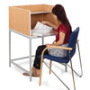 Study Carrel With Straight Legs