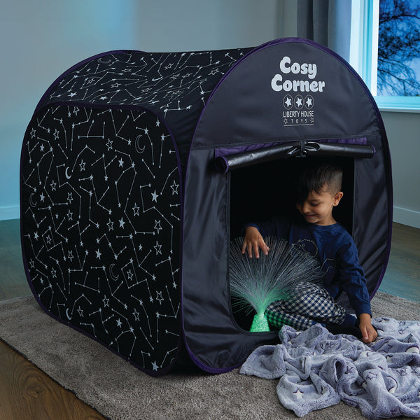 Cosy Corner Tent + Fibre Optic Sensory Lamp