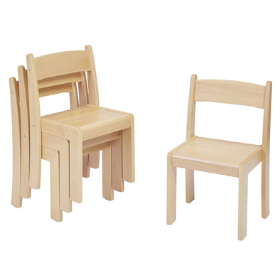 Beechwood Nursery Stackable Chairs x 4