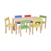 Mixed Colours Stackable Childrens Chair x 4