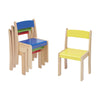 Mixed Colours Stackable Childrens Chair x 4