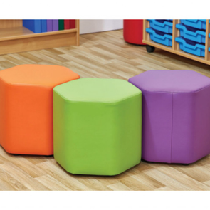 Acorn Nursery Mini Hexagon Foam Seat Set of 3 Acorn Nursery Mini Hexagon Foam Seat Set of 3 | Acorn Furniture | .ee-supplies.co.uk