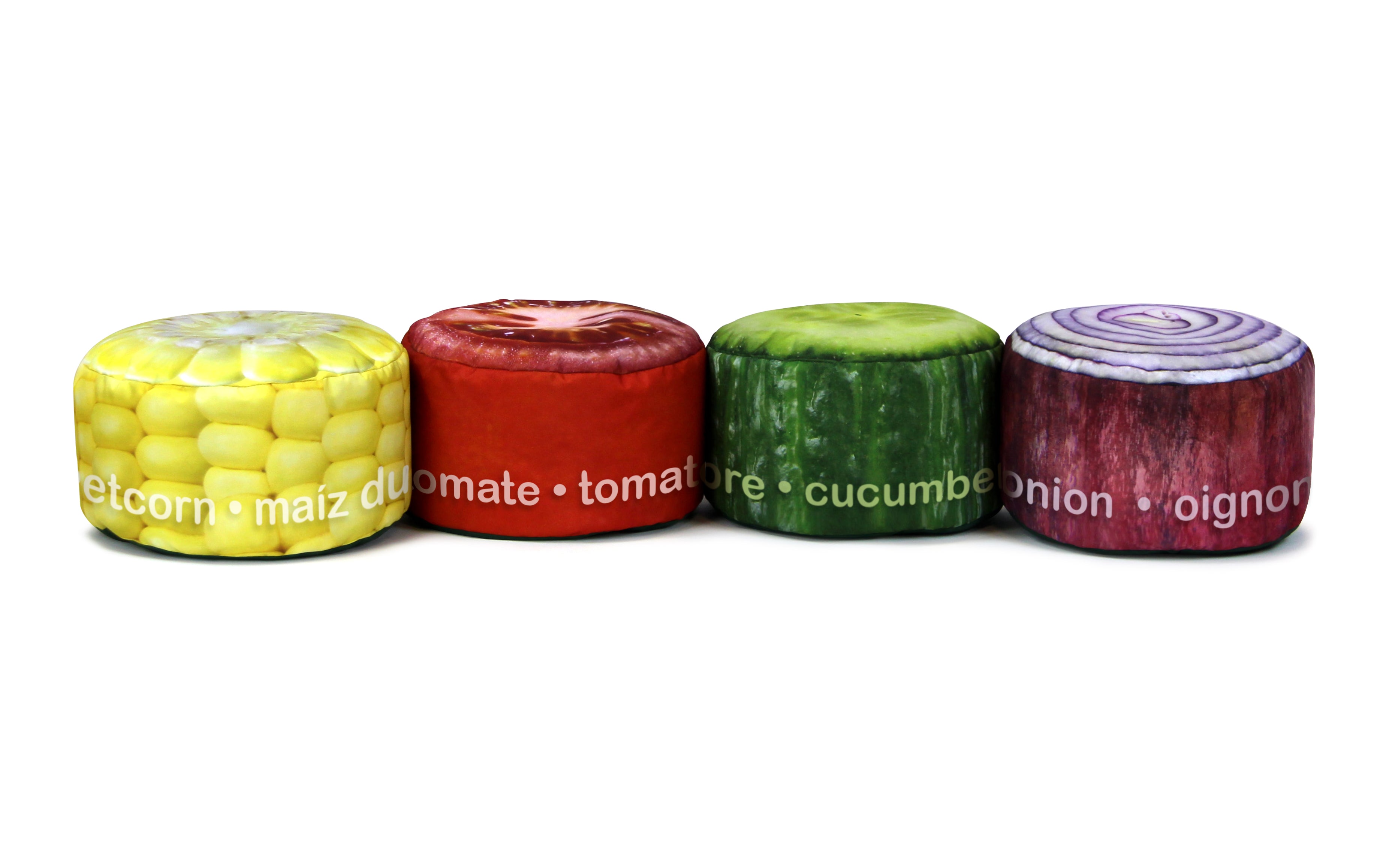 Acorns Stool Indoor/Outdoor Mini Veg Beanbag Stool Set x 4 | Educational Equipment ...