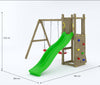 Adventure Rumble Ridge Rock Wall + Double Swing Adventure Rumble Ridge Rock Wall + Double Swing |  www.ee-supplies.co.uk