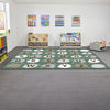 Alphabet Rocks Learning Carpet - W2570 x D3600mm Alphabet Rocks Learning Carpet - W2570 x D3600mm | Rainbow Carpets & Rugs | www.ee-supplies.co.uk