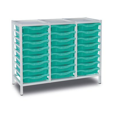 Antimicrobial Metal Tray Unit - 24 Trays Antimicrobial Metal Tray Unit - 24 Trays |  www.ee-supplies.co.uk