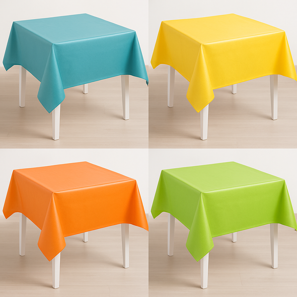 Square PVC Tablecloth - L145 x 145cm Square PVC Tablecloth - L145 x 145cm | www.ee-supplies.co.uk