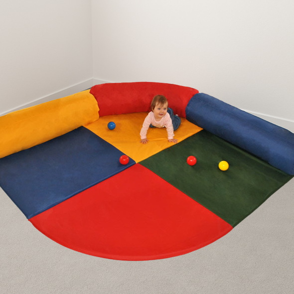 Baby Care Corner Soft Play Multi Colour Floor Mat + Bolsters Baby Care Corner Soft Play Multi Colour Floor Mat + Bolsters | Soft Mats Floor Play | www.ee-supplies.co.uk