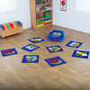 Back to Nature™ Bug Mini Placement Carpets Set of 14 - 400 x 400mm Back to Nature™ Bug Mini Placement Carpets set of 14 | Nature Carpets & Rugs | www.ee-supplies.co.uk