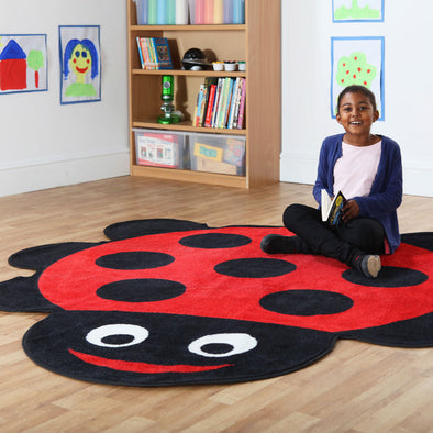 Back to Nature™ Ladybird Shaped Mat 2000 x 2000mm Back to Nature™ Ladybird Shaped Mat | Nature Carpets & Rugs | www.ee-supplies.co.uk