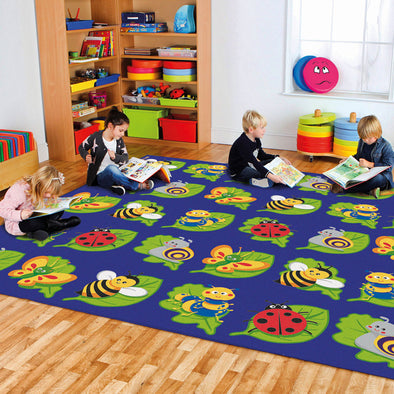 Back to Nature™ Square Bug Placement Carpet W3000 x D3000mm Back to Nature™ Square Bug Placement Carpet | Corner Carpets & Rugs | www.ee-supplies.co.uk