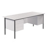 Basic Rectangular Double Pedestal Desk 4 x Drawers Basic Rectangular Double Pedestal Desk 4 x Drawers | www.ee-supplies.co.uk